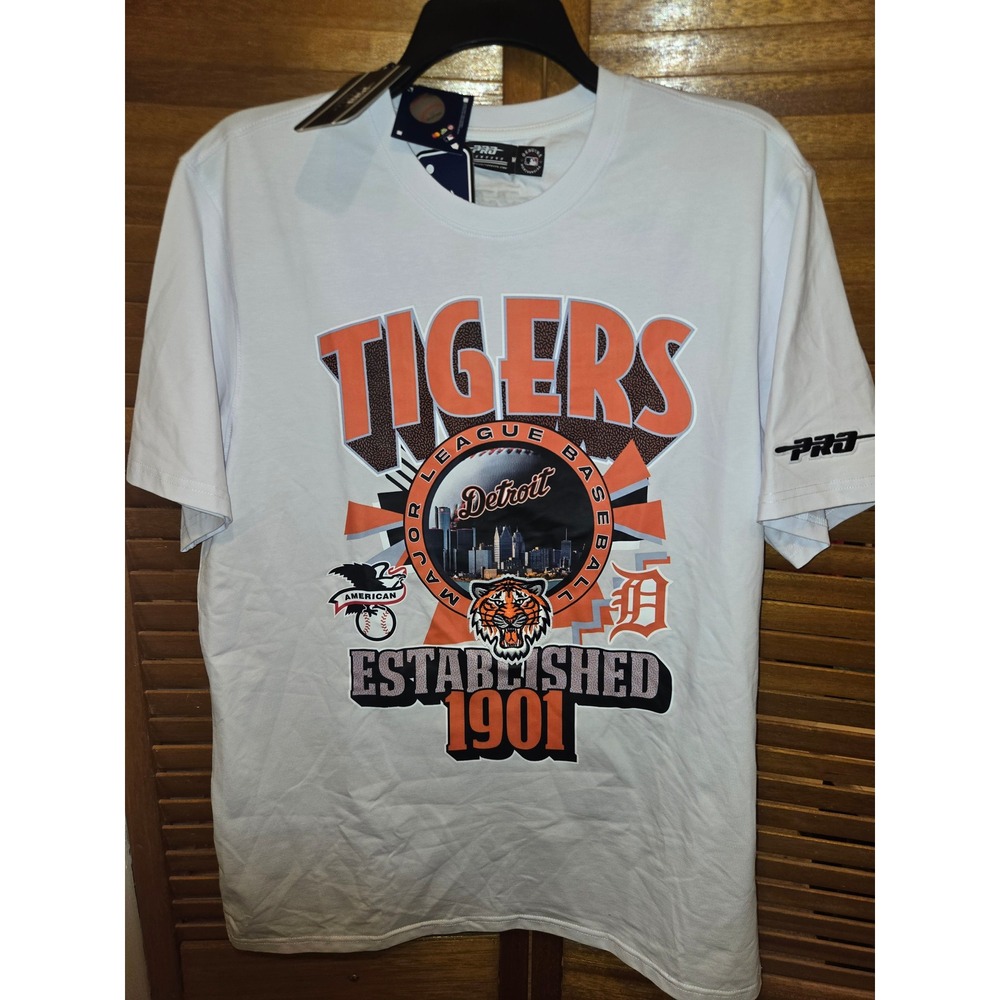 Detroit Tigers Pro Standard MLB Mens White Graphic Tee Size M